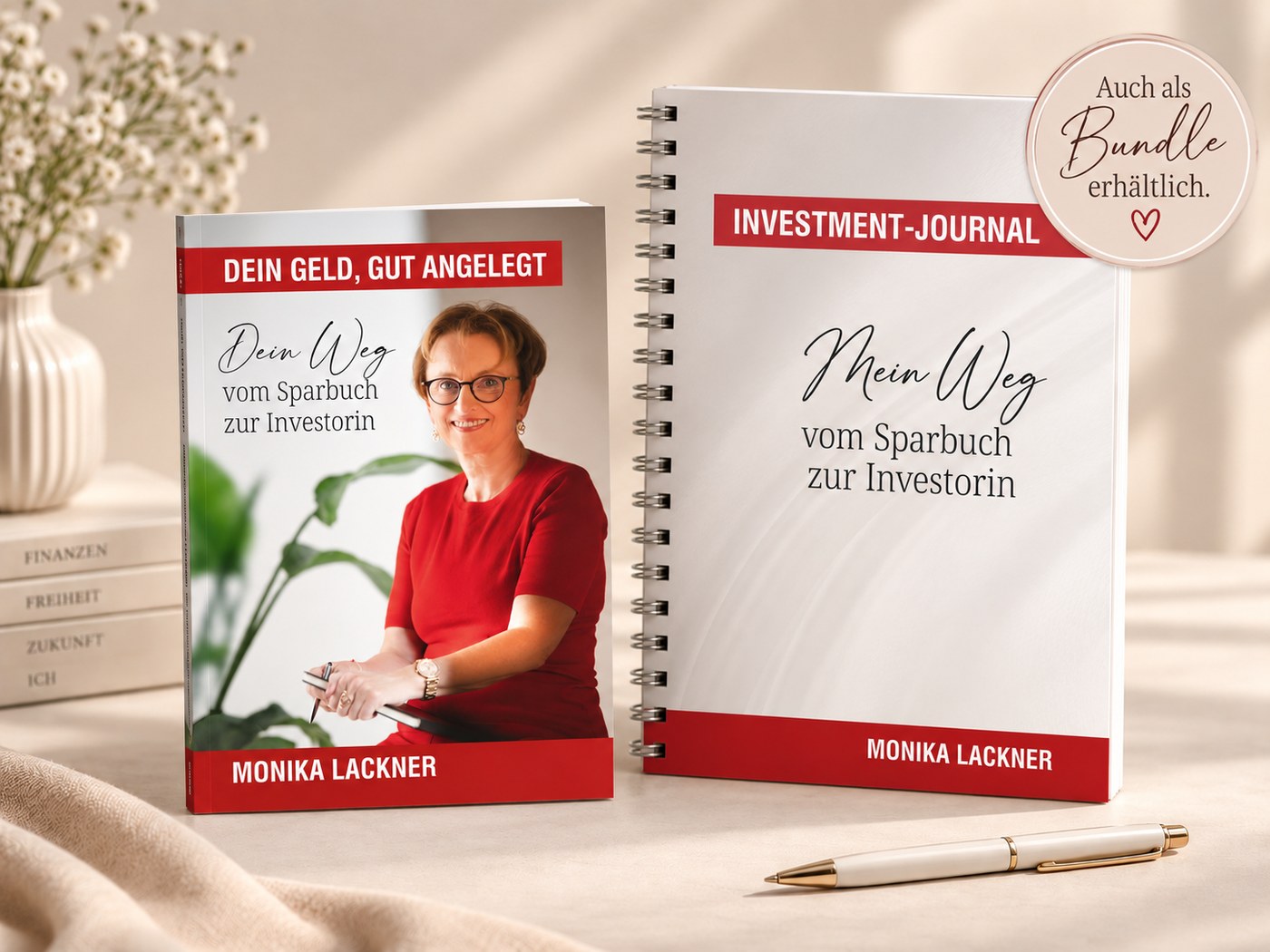 Buch und Investment-Journal im Bundle – handsigniertes Exemplar