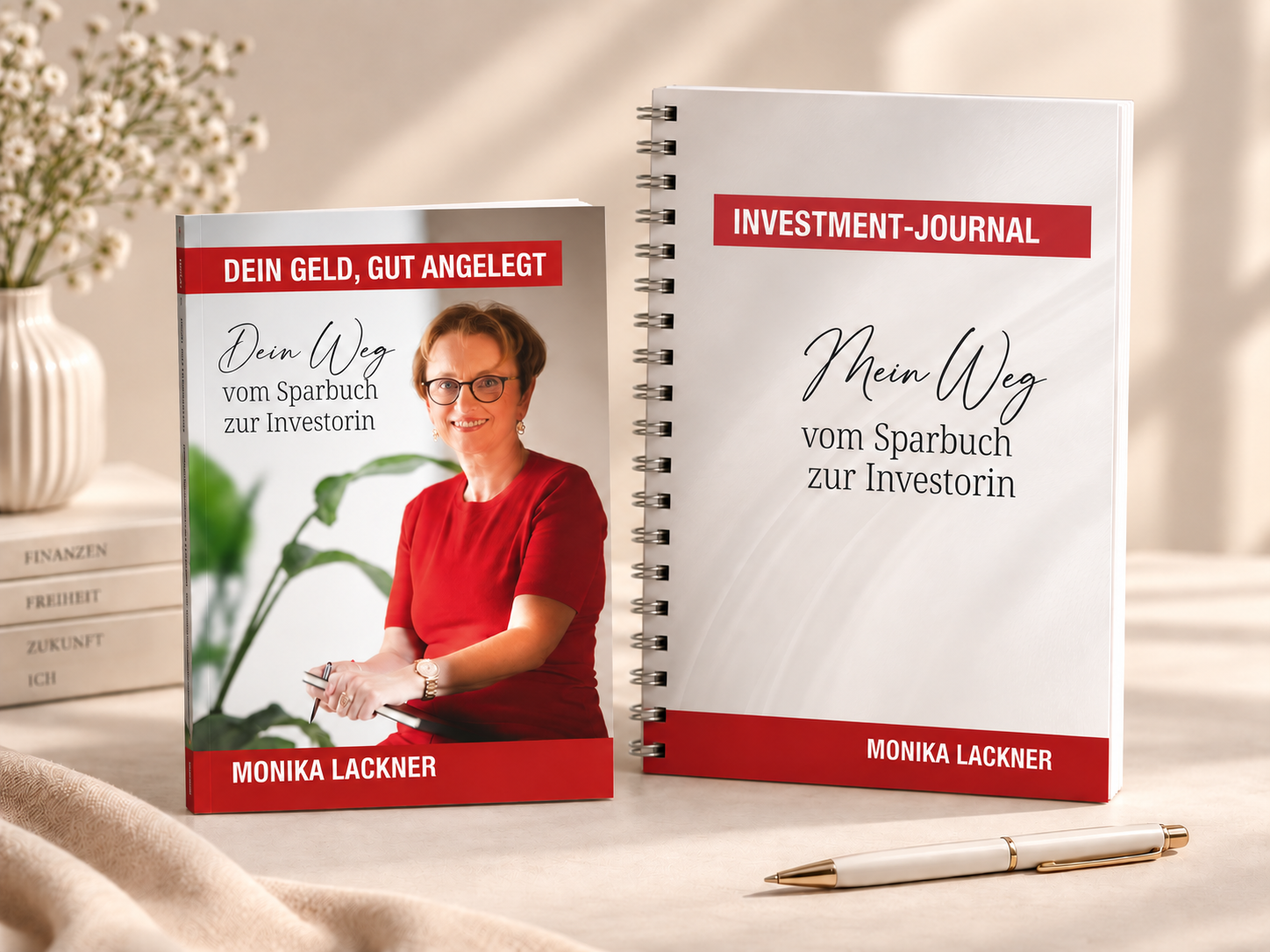 Buch „Dein Geld, gut angelegt“ und Investment-Journal im Bundle